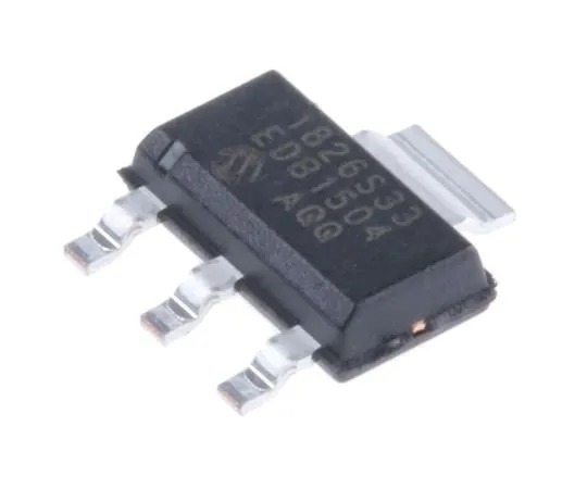 64-1771-69　Microchip MCP1826S-3302E/DB, LDO Regulator, 1A, 3.3 V, ±2% 3+Tab-Pin, SOT-223　MCP1826S-3302E/DB