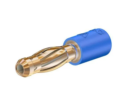 64-1781-64　Multi Contact Blue, Male to Female Test Connector Adapter With Brass contacts and Gold Plated - Socket Size: 2mm　24.0106-23