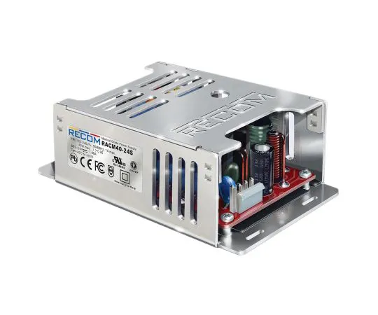 64-1818-08　Recom 40W 1 Output Embedded Switch Mode Power Supply SMPS, 2.666A, 15V dc Medical Approved Enclosed　RACM40-15S