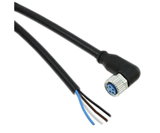 64-1777-24　TE Connectivity Right Angle M12 to Unterminated Cable assembly, 4 Core 1.5m Cable　2273104-1