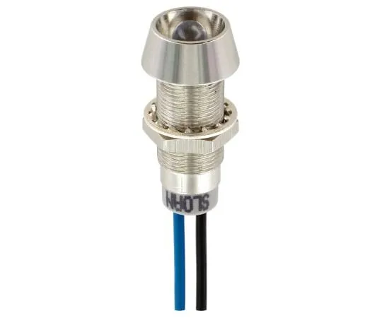 64-1784-72　Sloan Blue Panel LED, Lead Wires Termination, 5 → 28 V, 8.2 x 7.6mm Mounting Hole Size, IP68　338821010B91GCL1