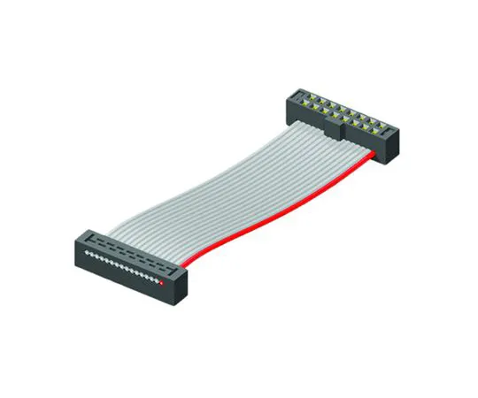 64-1806-36　Flat Ribbon Cable Ribbon Cable Assembly 50mm 10, Ways Female to Female, IDC to IDC　TCSD-05-D-02.00-01-N