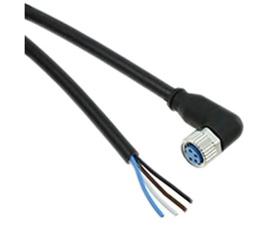 64-1776-28　TE Connectivity Right Angle M12 to Unterminated Cable assembly, 4 Core 1.5m Cable　1-2273104-1