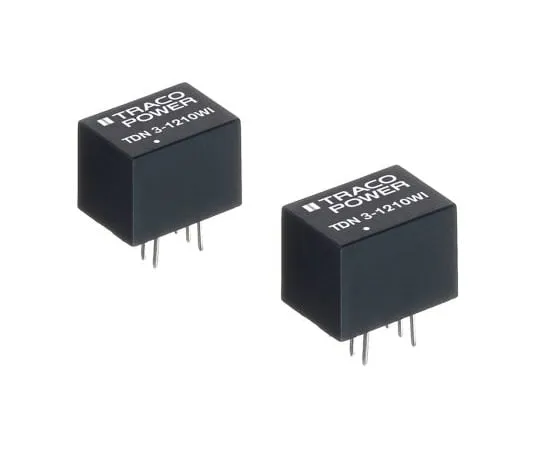 64-1801-52　TRACOPOWER TDN 3WI 3W Isolated DC-DC Converter Through Hole, Voltage in 4.5 → 18 V dc, Voltage out 15V dc　TDN 3-1213WI