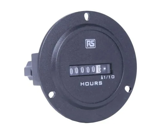 64-1789-95　RS PRO Hour Counter, 6 digits, Digital, Spade Terminal Connection, 4 → 30 V ac/dc　896-6920