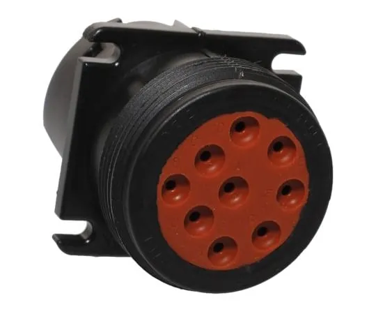64-1789-68　Delphi HES Series, 9 Way Panel Mount Plug Connector, with Crimp Termination Method　13690621