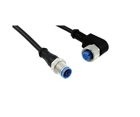 64-1777-58　TE Connectivity Right Angle M12 to Straight M12 Cable assembly, 5 Core 1.5m Cable　3-2273127-4